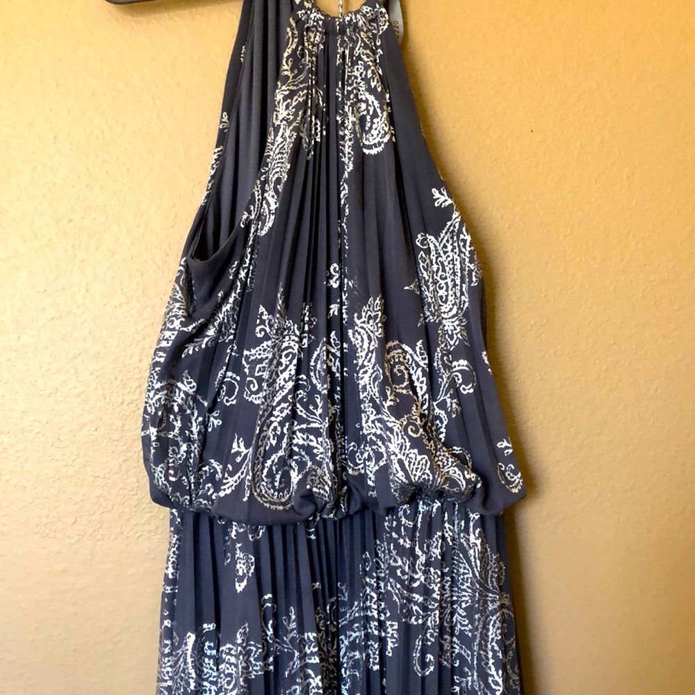 Long metallic dress
